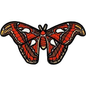 Atlas Moth Embroidered Iron-on Patch