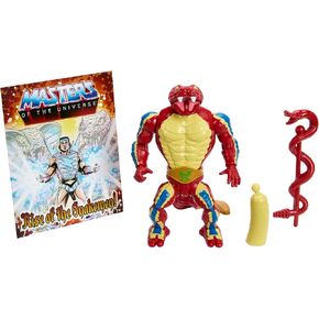 Masters of the Universe Origins Action Figure & Accessory, Rise of Snake Men Rattlor, Articulation & Mini Comic Book, 5.5 inch