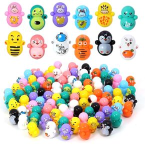 96Pcs Mini Tumbler Toys Bulk Tumbler Toy Mini Animal Toy for Boys Girls Party Favors,Classroom Rewards, Goodie Bag Filler,Decorations or Gift ﻿