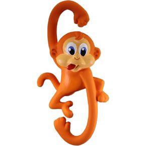 PetSport Naturflex Tiny Tots Small Monkey Latex Dog Chew Toy | All-Natural Soft, Squeaky, Non-Toxic Rubber Chew Toy | Safe for Indoor Play | 6"