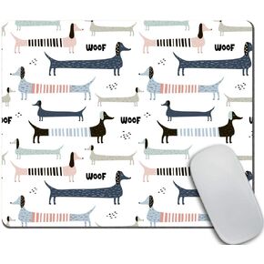 Colorful Dachshunds Design Mousepad Non Slip Rubber Gaming Mouse Pad Rectangle Mouse Pads for Computers Laptop