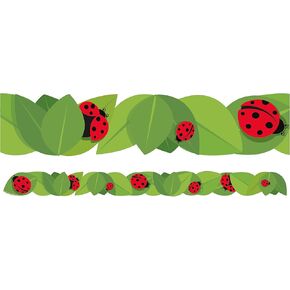 Eureka Ladybugs Extra Wide Decorative Classroom and Bulletin Board Trim for Teachers, 3.25" Wide, 12 Strips for 37 Total Feet