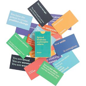 Motivational Cards - 30 Acts of Kindness Cards (3.5" x 2.11") to Encourage Others. Minimal Inspirational and Appreciation Cards for Strangers, Friends, Coworkers, Children, with Option to