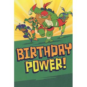 Teenage Mutant Ninja Turtles Happy Birthday Card - Hoping Nothing Stands Between You and an Awesome Birthday!