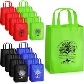 Abbylike 16 Pieces Family Reunion Gift Bags Remembering Our Roots Reusable Bags with Handles Family Tree Party Supplies