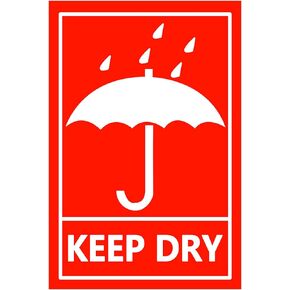 Keep Dry Stickers,Shipping Handling Warning Stickers,Mailing Postage Parcel Stickers,2x3 Inch,300 Pcs Per Roll