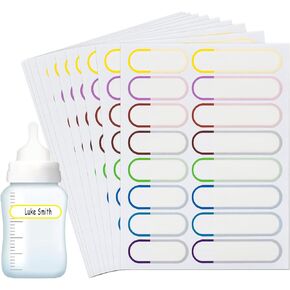 تسميات الأسماء للأطفال لوازم مدرسية ، ملصقات رعاية نهارية مقاومة للماء ، 160pcs ملصقات زجاجة أطفال للرعاية النهارية ، ملصقات الأسماء الآمنة ، غسالة الصحون.