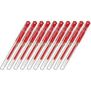 Uni-ball Signo Capped Gel Ink Pen (UM-153) , Bold Point 1.0mm, Red Ink, Value Set of 10