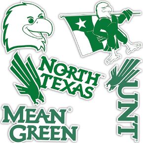 Desert Cactus University of North Texas Sticker UNT Mean Green Sticker Vinyl Decals Laptop Water Bottle Car Scrapbook T2 (Type 2)