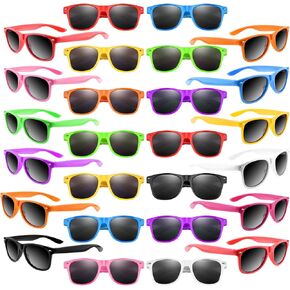 FEPITO 100 Pack Sunglasses Party Favors Bulk for Beach Birthday Party Pool Wedding Party Supplies, 10 Colors