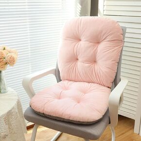 Chair Cushions for Dorm Desk Chair Office Chair Cushion for Butt and Back Support Seat Cushion (Pink)