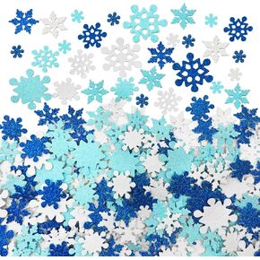 200 Pieces Christmas Stickers Glitter Foam Stickers Self Adhesive, Assorted Santa, Snowflake, Tree, Bell, Gift, and Christmas Shape Stickers, Christmas Stickers for Kids Crafts