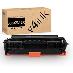 v4ink Remanufactured Toner Cartridge Replacement for HP 305X 305A CE410X CE410A Toner High Yield Black Ink for HP Pro 400 MFP M475dn M475dw M451nw M451dn M451dw PRO 300 M375nw M351 Printer