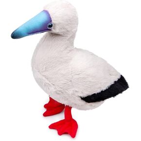 Simulation Blue Footed Boobies Plush Toy, Soft Realistic Cute Plush Stuffed Animal Toy 10.62 inch Funny Birds Home Decoration Children's
