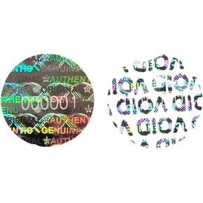360pcs Security Tamper Evident Seal Warranty Void Original Genuine Authentic Hologram Labels/Stickers / Unique Sequential Serial Numbering Tamper Proof Stickers（0.6inch，Silver,GQYH）