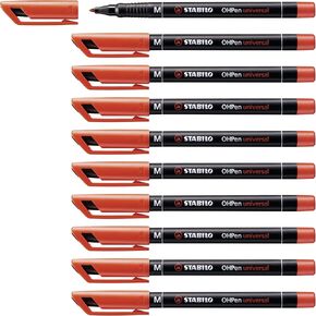STABILO OHpen Universal Pen, Permanent, 1mm, Black (Model: 843/46)