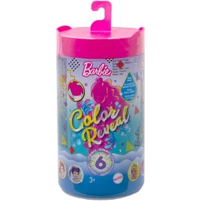 Barbie Color Reveal Chelsea Doll with 6 Surprises: 4 Mystery Bags Contain Surprise Hair Piece, Skirt, Shoes & Accessory; Water Reveals Doll’s Look & Color Change on Bodice [Styles May Vary]