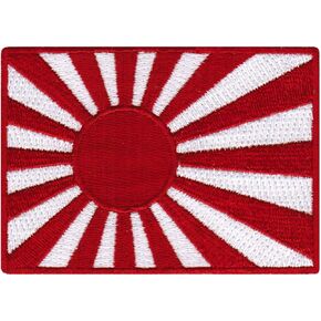 Japan Navy Rising Sun Flag Embroidered Patch Japanese Kamikaze Iron-On Emblem