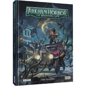 Arkham Horror The Roleplaying Game CORE RULEBOOK - Dive into 1920s Arkham's Mysterious World! Immersive RPG Adventure for Kids & Adults, Ages 14+, 2-6 Players, 1+ Hour Playtime, Made by EDGE Studio