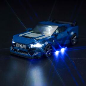 Upgraded Led Light Kit for Lego Speed Champions Ford Mustang Dark Horse Sports Car Building Set, Compatible with Lego 76920 (Model Not Included)