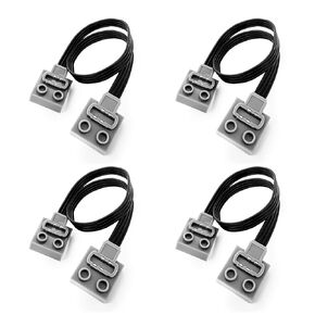 Power Functions Extension Wire 8886 （9.8inch/25cm (4 PCS) Compatible with Lego Motor MOC Technic Parts