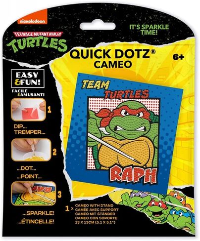 Diamond Dotz Teenage Mutant Ninja Turtles - Raph Diamond Painting Kits للبالغين - فنون الماس أطقم حرفة إبداعية مريحة مع Dotz Gems 5.1x5.1 in Kuwait