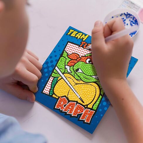 Diamond Dotz Teenage Mutant Ninja Turtles - Raph Diamond Painting Kits للبالغين - فنون الماس أطقم حرفة إبداعية مريحة مع Dotz Gems 5.1x5.1 in Kuwait