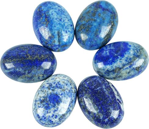 18x25 mm Oval Cabochons Flatback Crystal Healing Stone for Jewelry Making DIY Pack of 6, 7 Chakra in Saudi Arabia