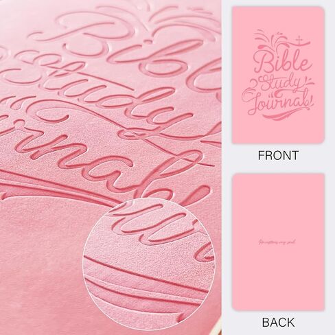 Bible Study Journal Notebook - S.O.A.P method Bible Study Supplies Church Notes Notebook Daily Devotional Notebook Prayer Journal Note Taking & Journaling Kit Faith Based Religious Gifts for Men Women, Pink in Kuwait