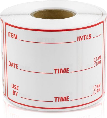 Medication & Food Use Labels (3 x 2 inch, Red - 300 Labels) Use by Stickers for Medicine, Food Storage, Pharmacies or Restaurants in Kuwait