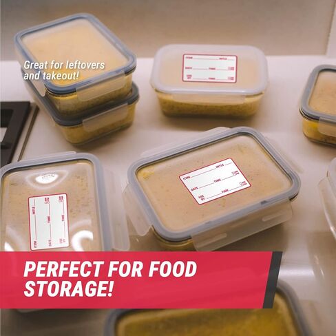 Medication & Food Use Labels (3 x 2 inch, Red - 300 Labels) Use by Stickers for Medicine, Food Storage, Pharmacies or Restaurants in Kuwait