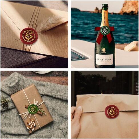 3D Lily of The Valley Wax Seal Stamp Embossed Stamp Sealing Removable 1" Flower Brass Wax Seal Stamp Head with Wooden Handle Sealing Wax for Wedding Invitations Envelopes Gift Packing Craft in Kuwait
