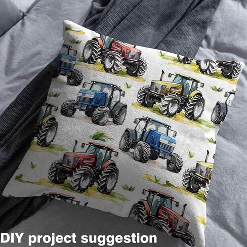 Tractors Upholstery Fabric for Chairs 1 Yard Boys Cartoon Farm Truck Fabric by The Yard for Kids Boys Girls Construction Cars Decorative Waterproof Outdoor Fabric Cartoon Car Outdoor Fabric in Saudi Arabia