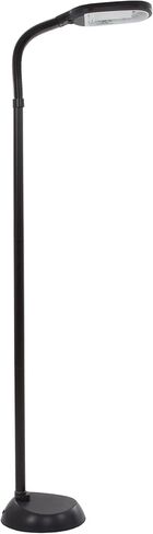 Lavish Home 72-0890 Full Spectrum Natural Sunlight Floor Lamp with Bendable Neck-Reading, Craft, Studying, and Esthetician Light, 62.5", Black in Saudi Arabia