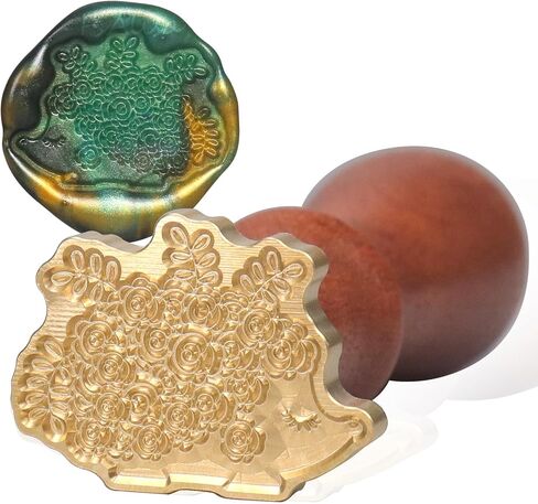 fsalisa Animal Sealing Wax Stamp Plant Wax Seal Stamp Vintage Removable Brass Head Wooden Handle for Wedding Invitations, Cards Envelopes, Wine Packages, Gift Wrapping (Strawberry) in Saudi Arabia