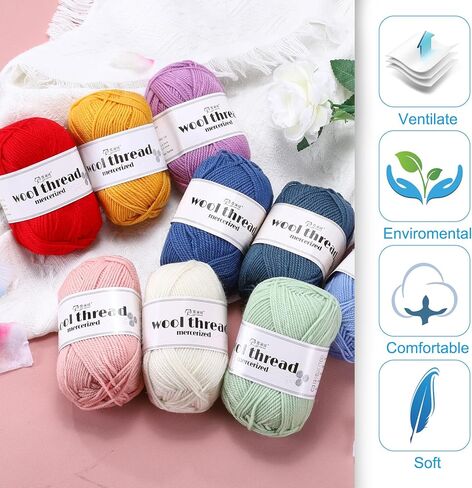 Cotton Yarn,100% Cotton Soft Knitting Yarn [for Hand DIY Bag Cushion Crocheting Knitting Project Home Decor] -3 Skeins of 150g/5.29oz(Per Skein 50g/109yards)/Coffee in Saudi Arabia
