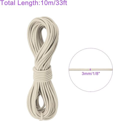 Dmiotech 1/8 "(3mm) 33ft (10m) مرونة سلسلة الحبل المجوهر in Kuwait