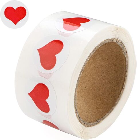 ملصقات قلب حمراء ليوم عيد الحب - زخارف عيد الحب على شكل قلب للأطفال والكبار in Kuwait