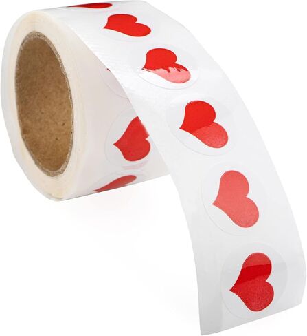 ملصقات قلب حمراء ليوم عيد الحب - زخارف عيد الحب على شكل قلب للأطفال والكبار in Kuwait