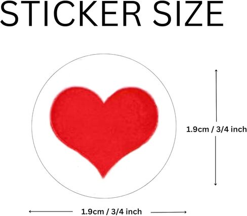ملصقات قلب حمراء ليوم عيد الحب - زخارف عيد الحب على شكل قلب للأطفال والكبار in Kuwait