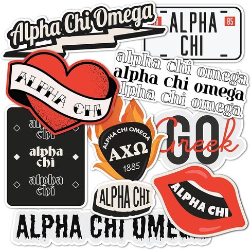 Desert Cactus Alpha Chi Omega Axo Sticker Decal Macal Bottop Botto (Rock & Roll Sheet) in Saudi Arabia