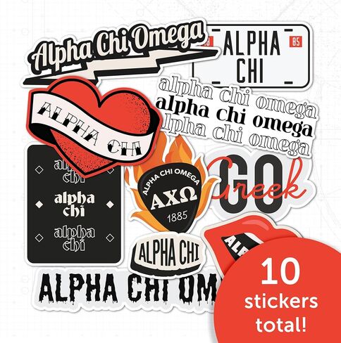 Desert Cactus Alpha Chi Omega Axo Sticker Decal Macal Bottop Botto (Rock & Roll Sheet) in Saudi Arabia