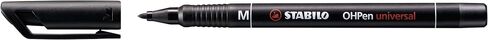 STABILO OHpen Universal Pen, Permanent, 1mm, Black (Model: 843/46) in Saudi Arabia