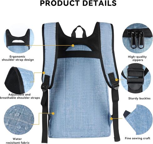 حقيبة الظهر Zavothy Laptop Backpack للنساء الرجال يسافرون على ظهر حقيبة الظهر على ظهر حقيبة ظهر للنساء للنساء الأسود in Kuwait