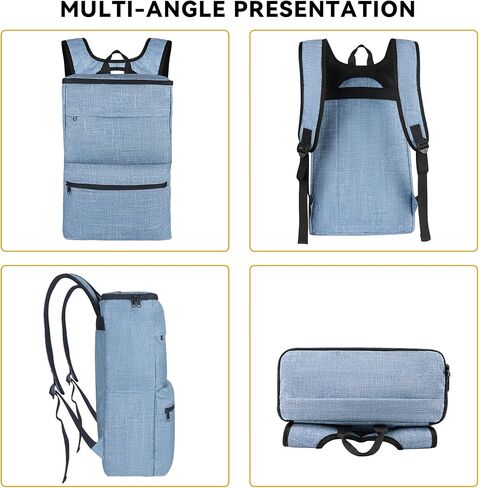 حقيبة الظهر Zavothy Laptop Backpack للنساء الرجال يسافرون على ظهر حقيبة الظهر على ظهر حقيبة ظهر للنساء للنساء الأسود in Kuwait