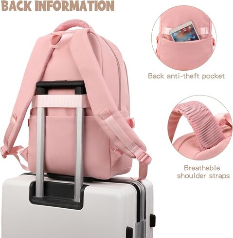 MYHOZEE Black Backpack for Men, 15.6 Laptop Backpacks Casual Bookbag Aesthetic Daypack Men Travel Work in Saudi Arabia