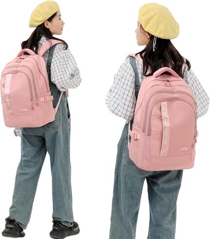 MYHOZEE Black Backpack for Men, 15.6 Laptop Backpacks Casual Bookbag Aesthetic Daypack Men Travel Work in Saudi Arabia