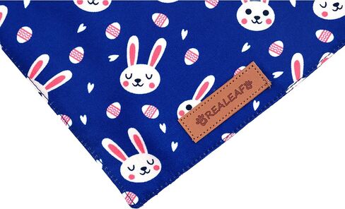 Realeaf 4th of July Dog Bandanas 2 Pack, Reversible American Flag Pet Scarf for Boy and Girl, Premium Durable Fabric, Patriotic Bandana for Medium and Large Dogs (Large) in Kuwait