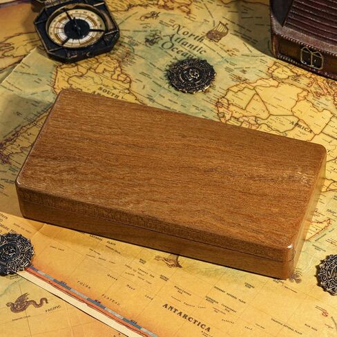 Wooden DND Dice Case with Magnetic Lid for Storing Multiple Sets of 7 Polyhedral Dice for D&D Tabletop Games in Saudi Arabia