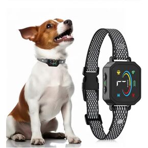 Hicks Ridge - Smart Bark Collar for Dogs - Adjustable Safe Effective Anti-Barking Training Collar – Beep Vibration No Shock 8 Adjustable Sensitivity - Waterproof Rechargeable – Small to Medium Dogs